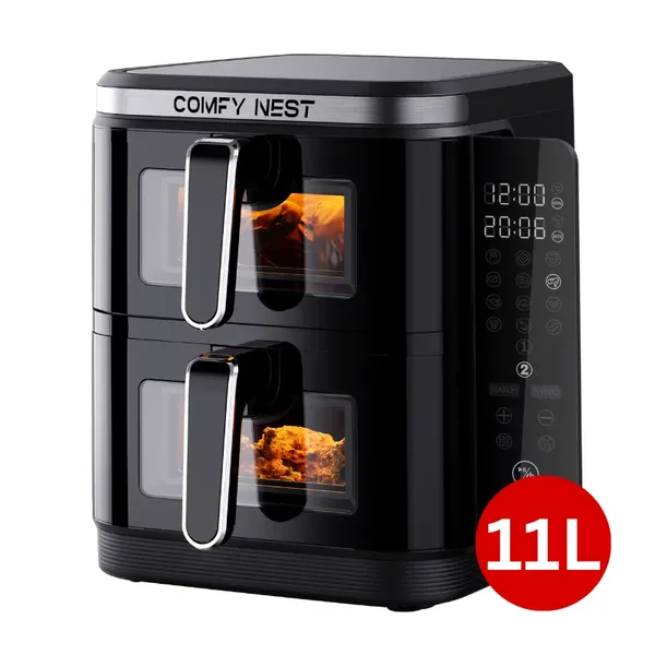 Comfy nest 2800w dupla légsütő 11l ablakkal - Image 3