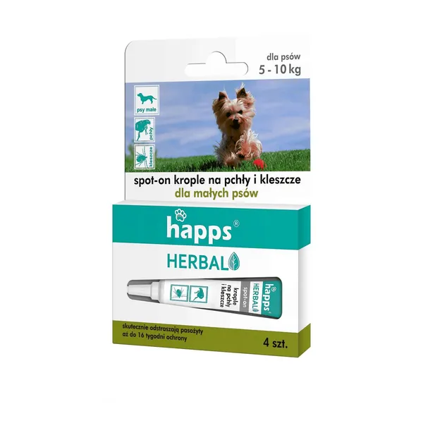 Happs herbal bolha- és kullancsriasztó cseppek kutyáknak