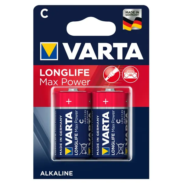 Varta longlife max power c elem 2x 1,5v alkáli