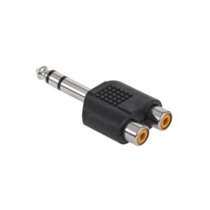 Jack 6.3mm - 2x rca átalakító adapter