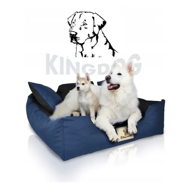 Kingdog bézs kutyafekhely m 75x65 cm párnákkal - Image 6