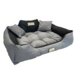 Kingdog vízálló kutyafekhely xl 115x95 sötétszürke