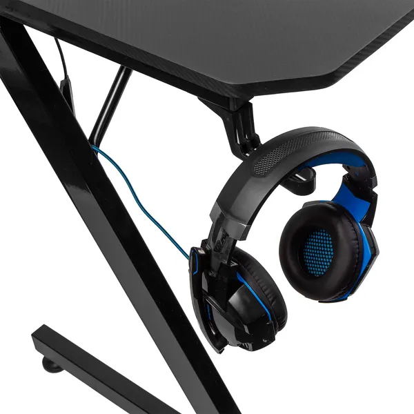 Nanors rs345 fekete gamer asztal, 110x60cm, 150kg, pohártartóval - Image 2