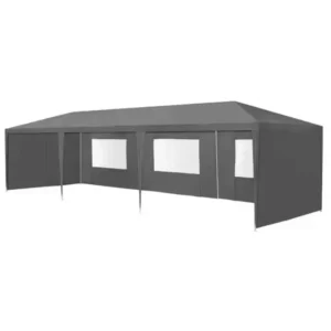 Kerti pavilon 3x9m, 8 oldalas, szürke multigarden