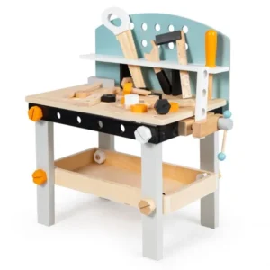 Ecotoys fa gyermek műhely 38 db szerszámkészlettel