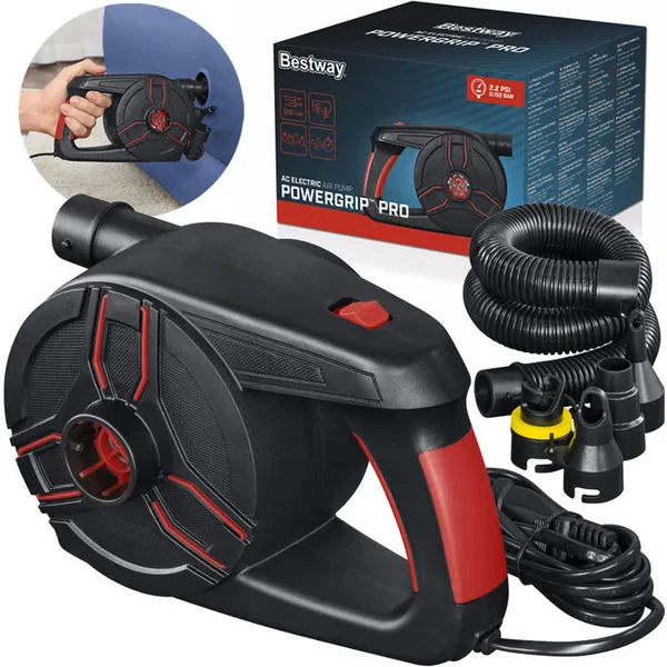 Bestway powergrip pro elektromos pumpa 4 fúvókával