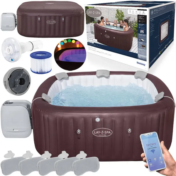 Lay-z-spa maldives jakuzzi 7személyes led wifi