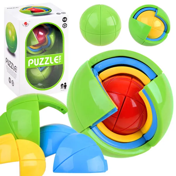 Színes 3d puzzle labda - kreatív kihívás gyerekeknek