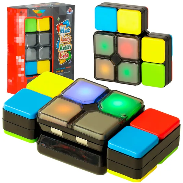 LED puzzle kocka árkád játék