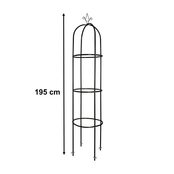 Kerti pergola oszlop oszlop csengő rózsa állvány mászó virágok fém 195 cm - Image 4