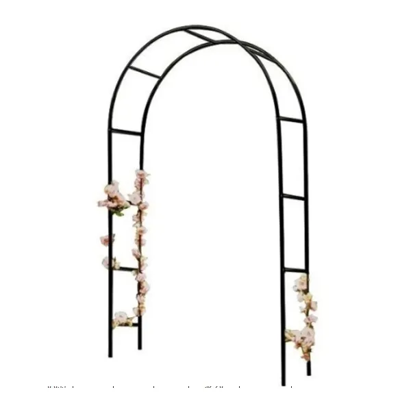 Kerti pergola ívtartó rózsákhoz virágokhoz borostyán kúszónövényekhez fém 240 x 140 cm - Image 2