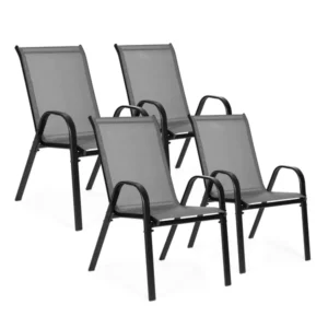 Multigarden szürke kerti szék készlet 4 db