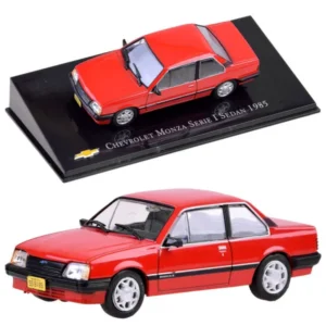 Chevrolet monza 1985 modellautó 1:43 piros gyűjtői darab