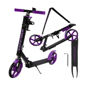 Kruzzel városi gyerekroller 200mm fekete-lila