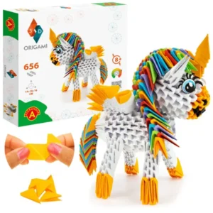 3d origami egyszarvú készlet gyerekeknek