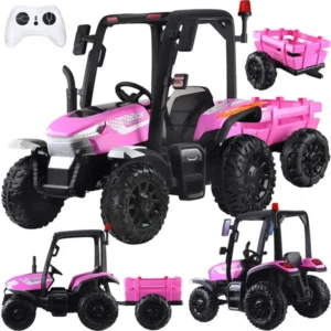 Nagy traktor 4x4 utánfutóval gyerekeknek