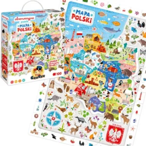 Lengyelország felfedező puzzle 100 db + poszter