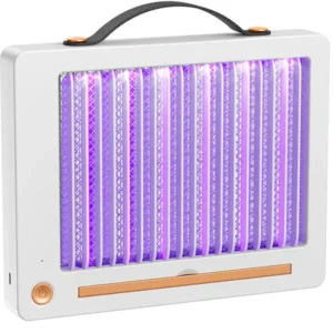 UV LED rovarcsapda, 3 W, akkumulátoros, USB-C tölthető, beltéri, 26×20×3,5 cm