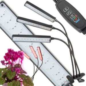 Led növénylámpa usb időzítővel, csipeszes rögzítés