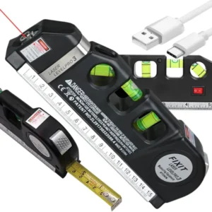 Lézeres vízmérték 3in1 usb töltéssel