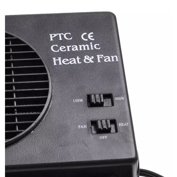 AG166A autós PTC hőlégfúvó, 12 V, 150/300 W, ventilátor-funkcióval - Image 6