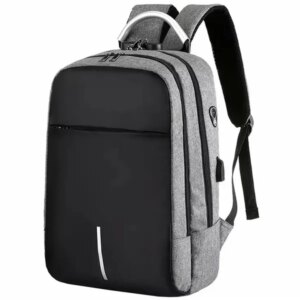Vízálló, lopásgátló laptop hátizsák USB-A töltőporttal, számzárral, 42x28x15 cm