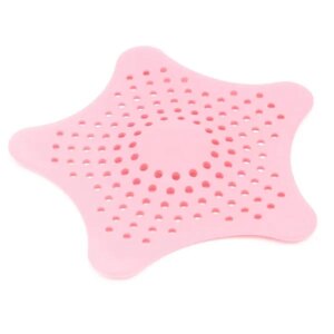 Rózsaszín szilikon lefolyószűrő, 13 cm – univerzális