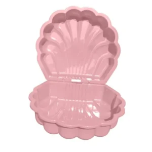 Homokozó zárt medence Shell Twins dupla 2in1 174x79x20cm rózsaszínű