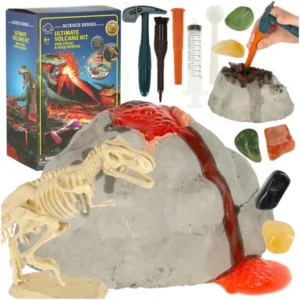 Vulkánkitörés 2in1 kísérlet + dinoszaurusz