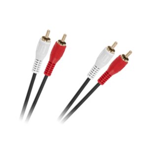 2x2 rca audio kábel 1,5m 4mm kék