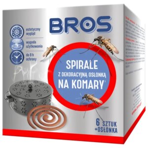 Bros szúnyogriasztó spirál 6db acél burkolattal