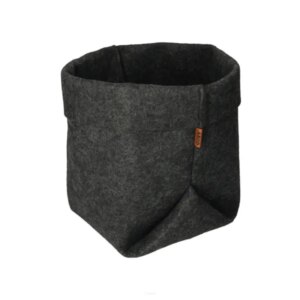 Grafit filc virágtartó 20cm - légáteresztő, mosható
