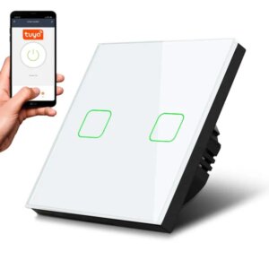 Maclean dupla okoskapcsoló led wifi tuya 86x86mm