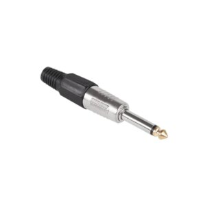 Hq fekete 6,3 mm mono jack csatlakozó