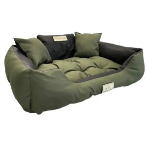 Kingdog zöld kutyafekhely m 75x65cm párnákkal