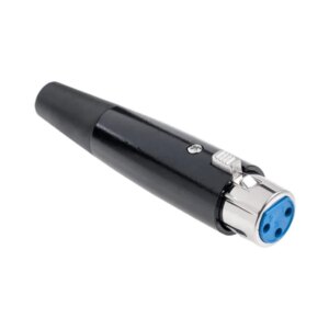 Fekete xlr 3-pin mikrofoncsatlakozó ck3544