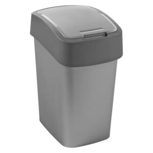 Curver flip bin 25l ezüst szemetes