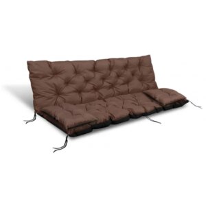 Barna kerti párnaszett 100x60x50cm + 2db 42x42cm párna