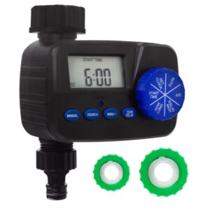 Greenblue gb390 öntözésvezérlő - automata, ip55, 2xaa, precíz beállítások
