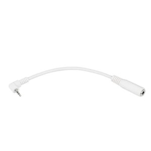 Szögletes jack adapter 2.5mm-3.5mm kábelhez (fehér)