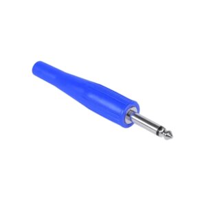 Kék 6,3 mm-es mono jack dugó gumiból