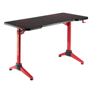 Nanors rs163 gamer asztal rgb led, 120x60cm, 100kg, ergonomikus