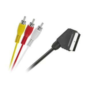 Euro-rca kábel 1,5m - audio-video kapcsolat