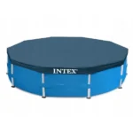 Intex 28032 vinyl védőtakaró fémvázas medencéhez, 457 cm, vízelvezető lyukak