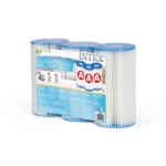 Szűrőbetét szett A-típusú Intex medence szivattyúhoz, 3 db, 20 cm