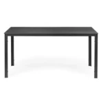 6 személyes kerti asztal 156x78 cm, polywood lap, szürke acél váz