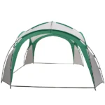 Kerti rendezvénypavilon 3,5x3,5 m, poliészter, üvegszál váz, zöld, táskával