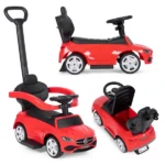 Mercedes-Benz C-osztály 3in1 tolható kismotor, piros, 12 hó+, 25 kg