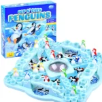Race Penguins pingvines családi társasjáték, 24×24 cm, 2–4 játékos
