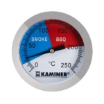 Rozsdamentes acél analóg grill- és füstölő hőmérő 0–250 °C